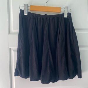 Brandy Melville Black Skater Skirt Sueded